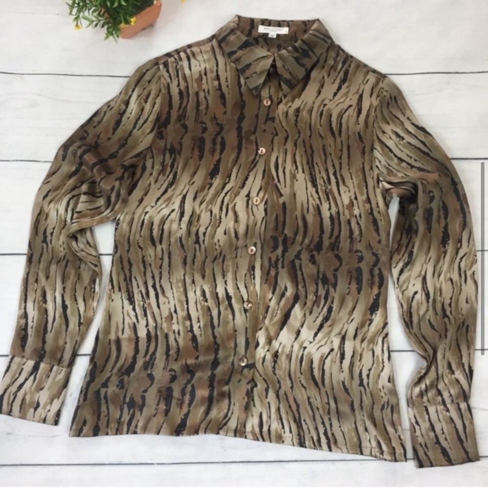 Equipment Printed Silk Button-Down Blouse - image 5